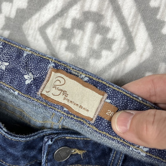 Paige Jeans 28x33" Bootcut Embroidered Benedict Canyon Classic Low Rise Y2K USA - Picture 3 of 11